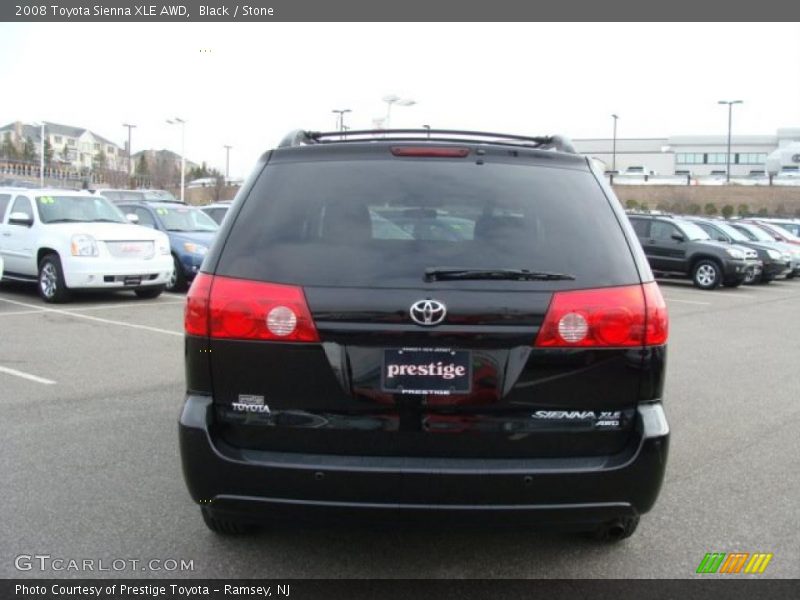 Black / Stone 2008 Toyota Sienna XLE AWD