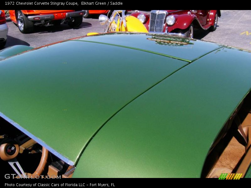Elkhart Green / Saddle 1972 Chevrolet Corvette Stingray Coupe