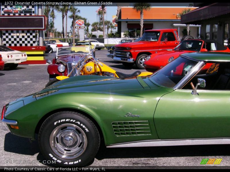 Elkhart Green / Saddle 1972 Chevrolet Corvette Stingray Coupe