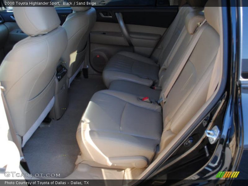 Black / Sand Beige 2008 Toyota Highlander Sport