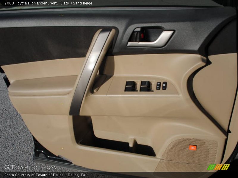 Black / Sand Beige 2008 Toyota Highlander Sport