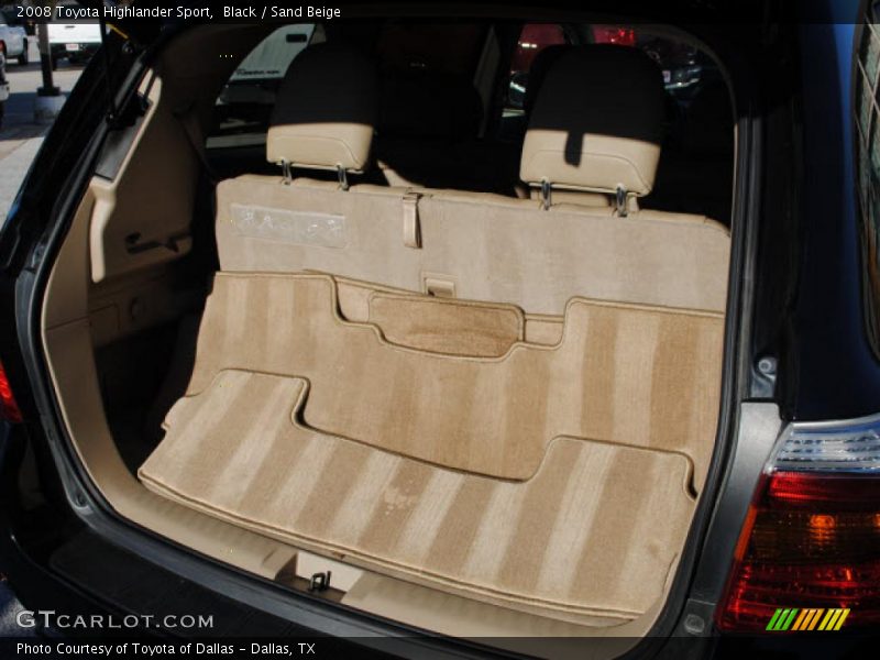 Black / Sand Beige 2008 Toyota Highlander Sport