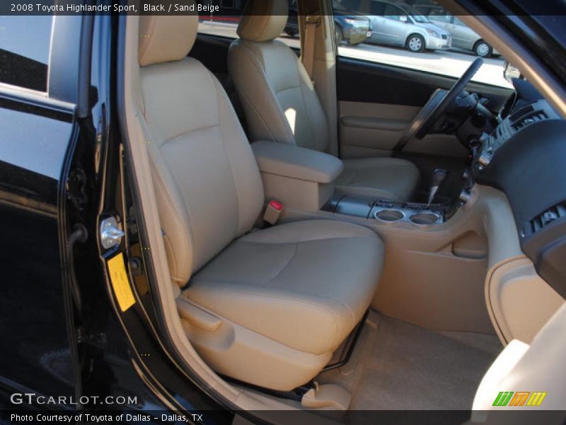 Black / Sand Beige 2008 Toyota Highlander Sport
