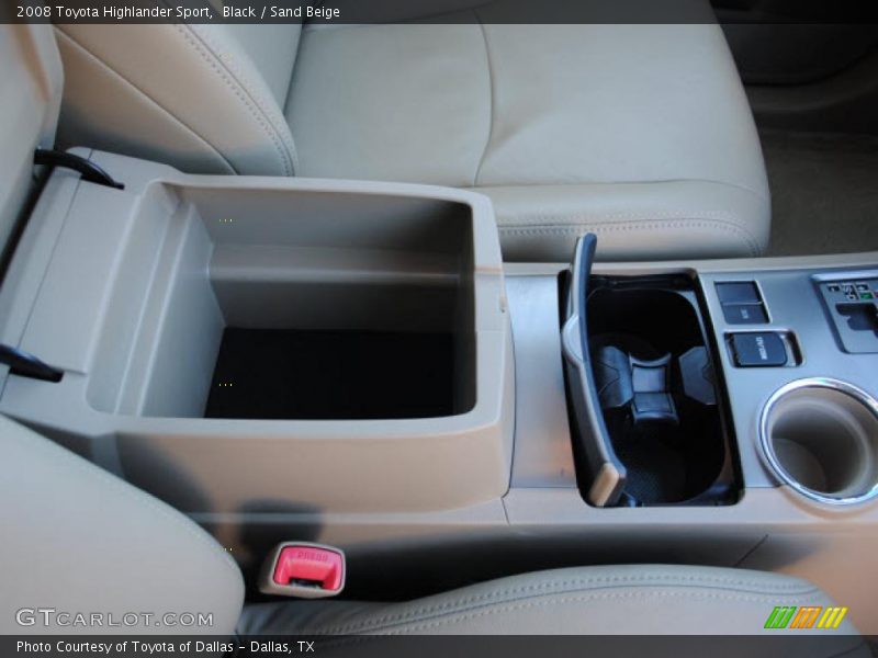 Black / Sand Beige 2008 Toyota Highlander Sport