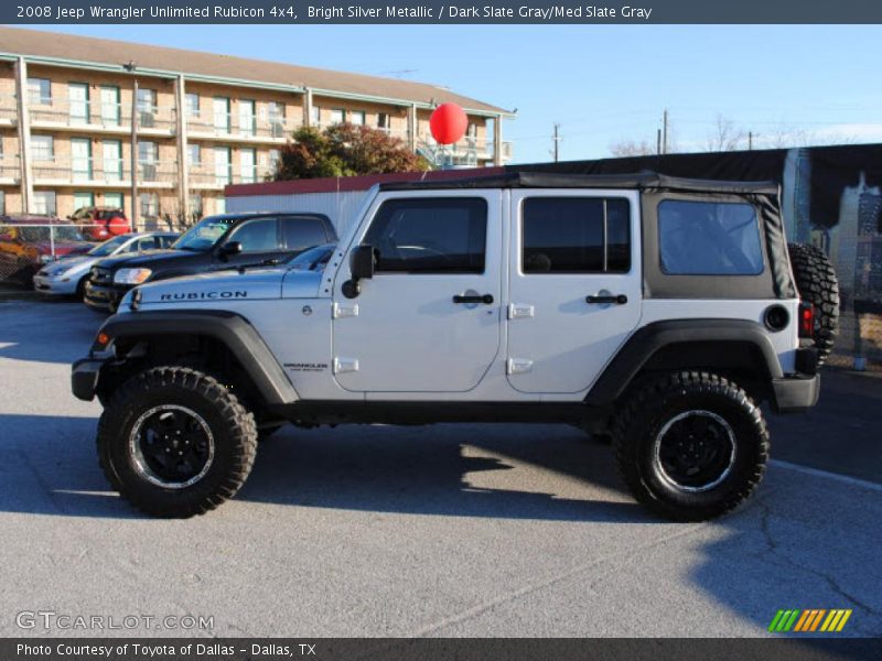 Bright Silver Metallic / Dark Slate Gray/Med Slate Gray 2008 Jeep Wrangler Unlimited Rubicon 4x4