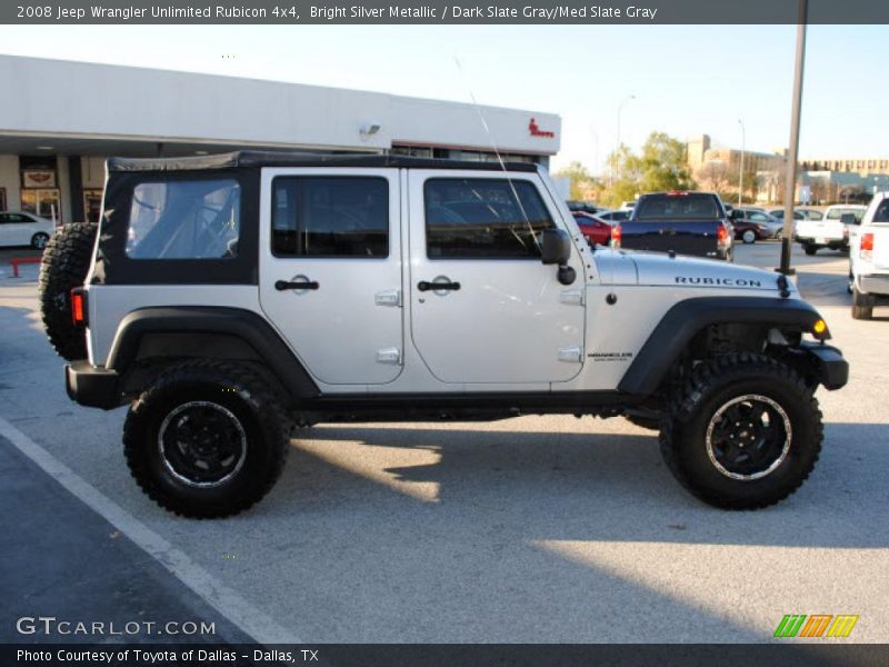 Bright Silver Metallic / Dark Slate Gray/Med Slate Gray 2008 Jeep Wrangler Unlimited Rubicon 4x4