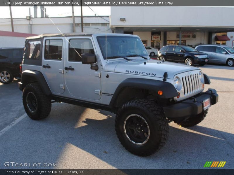 Bright Silver Metallic / Dark Slate Gray/Med Slate Gray 2008 Jeep Wrangler Unlimited Rubicon 4x4
