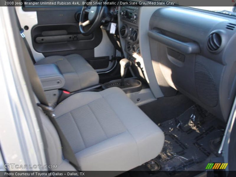 Bright Silver Metallic / Dark Slate Gray/Med Slate Gray 2008 Jeep Wrangler Unlimited Rubicon 4x4