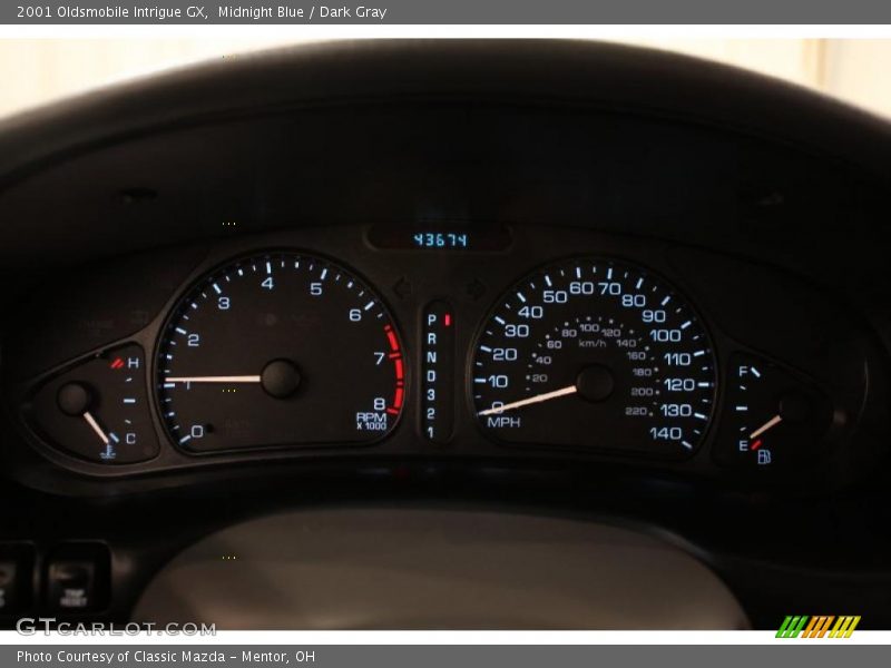 Midnight Blue / Dark Gray 2001 Oldsmobile Intrigue GX