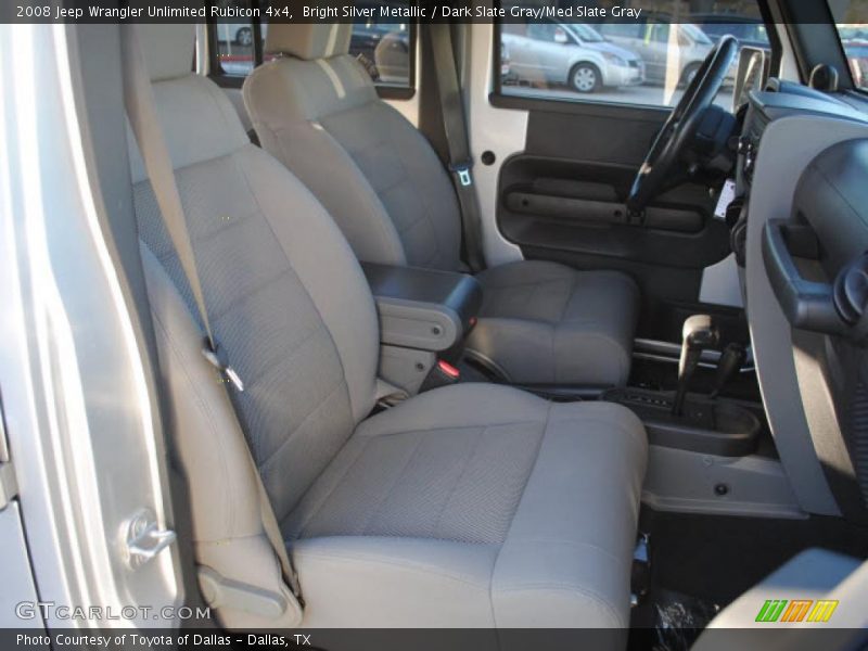 Bright Silver Metallic / Dark Slate Gray/Med Slate Gray 2008 Jeep Wrangler Unlimited Rubicon 4x4