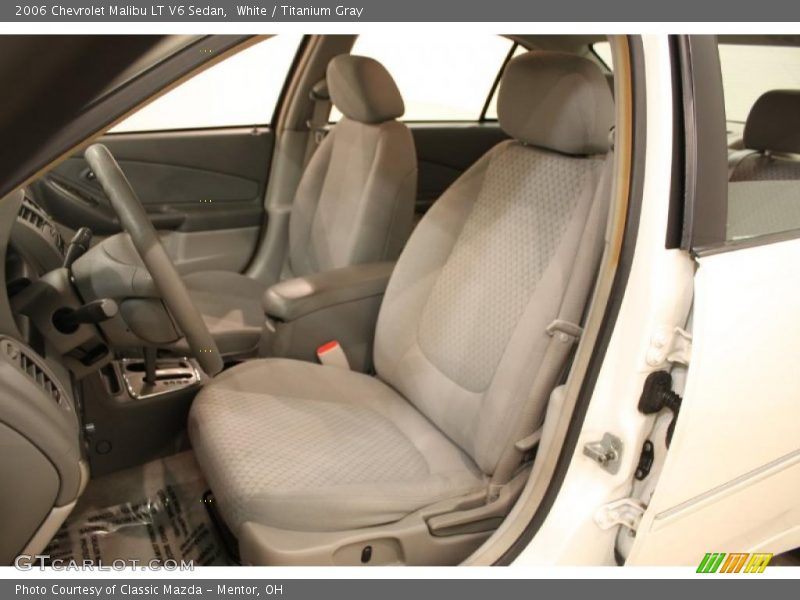 White / Titanium Gray 2006 Chevrolet Malibu LT V6 Sedan