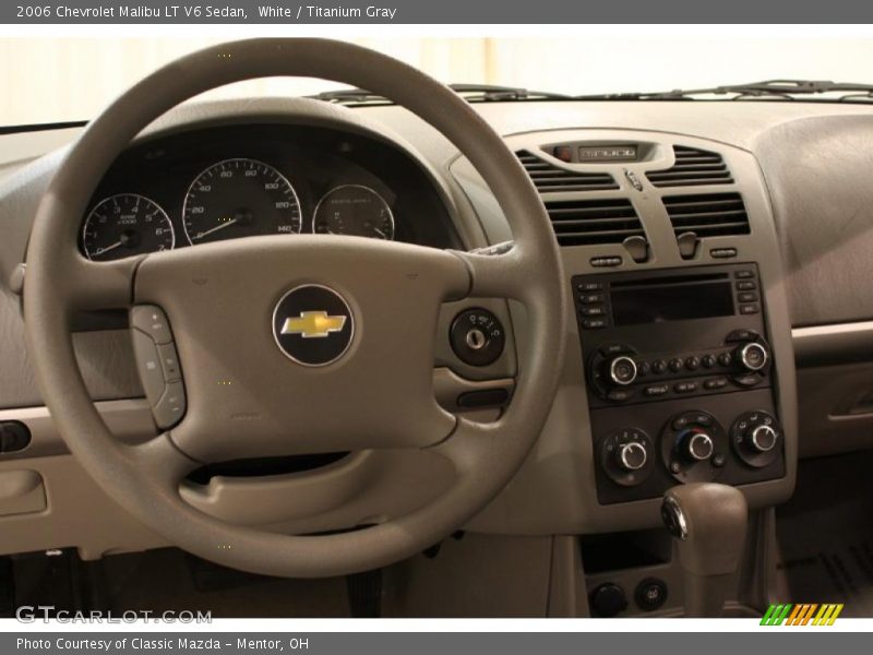 White / Titanium Gray 2006 Chevrolet Malibu LT V6 Sedan
