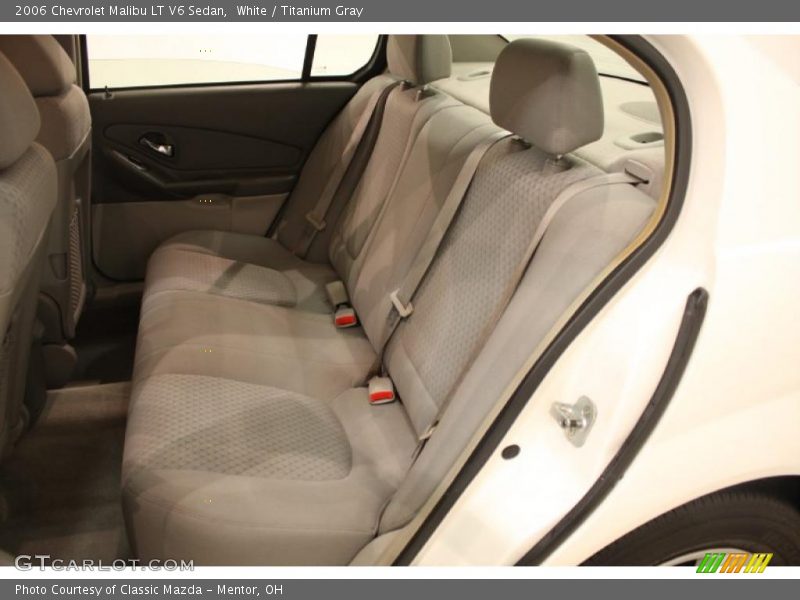 White / Titanium Gray 2006 Chevrolet Malibu LT V6 Sedan
