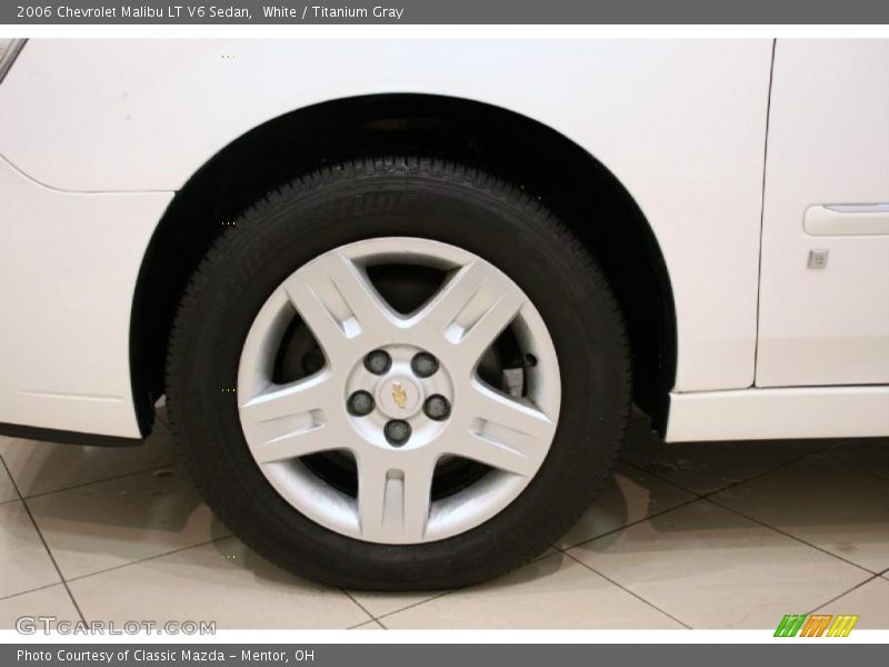 White / Titanium Gray 2006 Chevrolet Malibu LT V6 Sedan