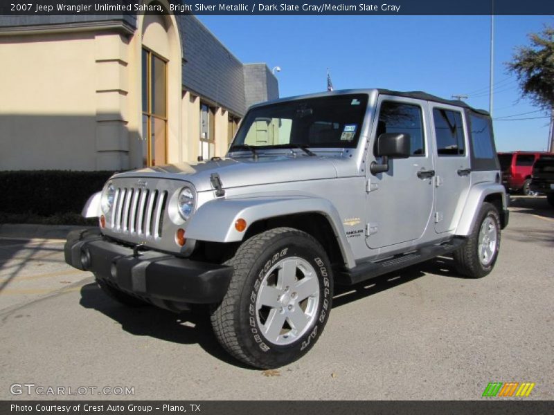 Bright Silver Metallic / Dark Slate Gray/Medium Slate Gray 2007 Jeep Wrangler Unlimited Sahara