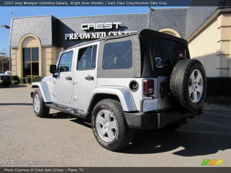 Bright Silver Metallic / Dark Slate Gray/Medium Slate Gray 2007 Jeep Wrangler Unlimited Sahara