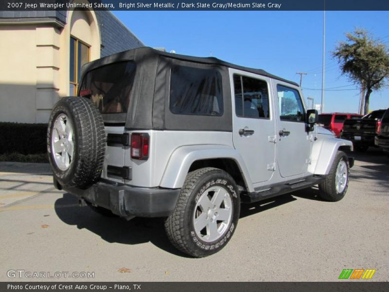 Bright Silver Metallic / Dark Slate Gray/Medium Slate Gray 2007 Jeep Wrangler Unlimited Sahara