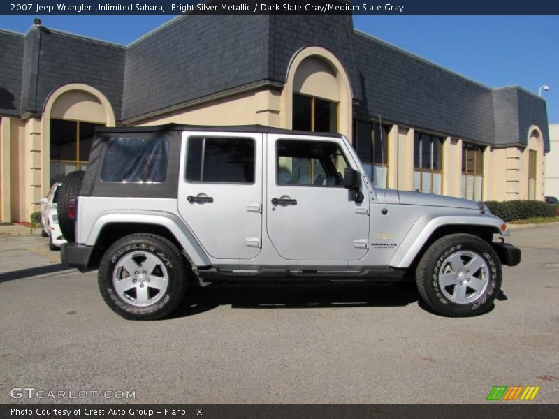Bright Silver Metallic / Dark Slate Gray/Medium Slate Gray 2007 Jeep Wrangler Unlimited Sahara