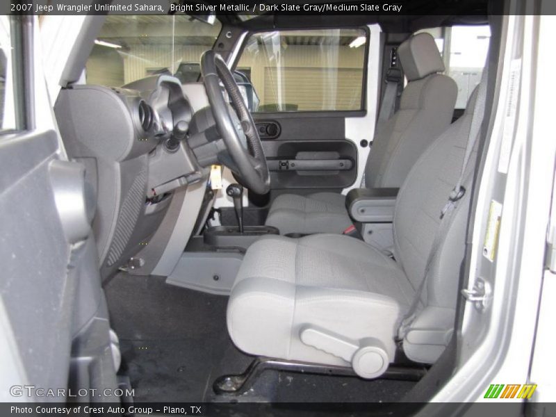 Bright Silver Metallic / Dark Slate Gray/Medium Slate Gray 2007 Jeep Wrangler Unlimited Sahara