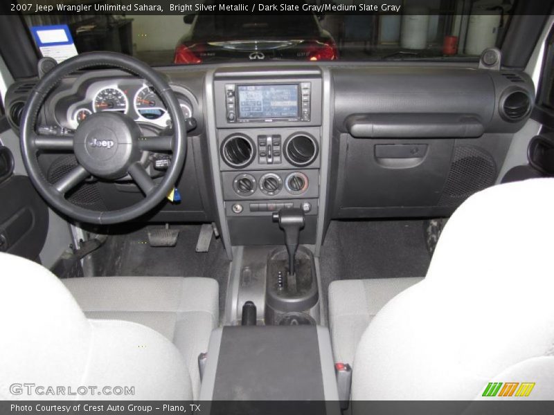 Bright Silver Metallic / Dark Slate Gray/Medium Slate Gray 2007 Jeep Wrangler Unlimited Sahara