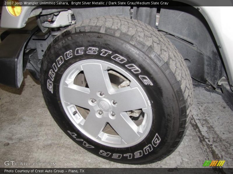 Bright Silver Metallic / Dark Slate Gray/Medium Slate Gray 2007 Jeep Wrangler Unlimited Sahara