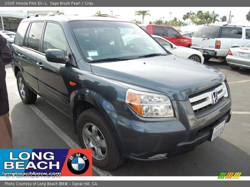 Sage Brush Pearl / Gray 2006 Honda Pilot EX-L