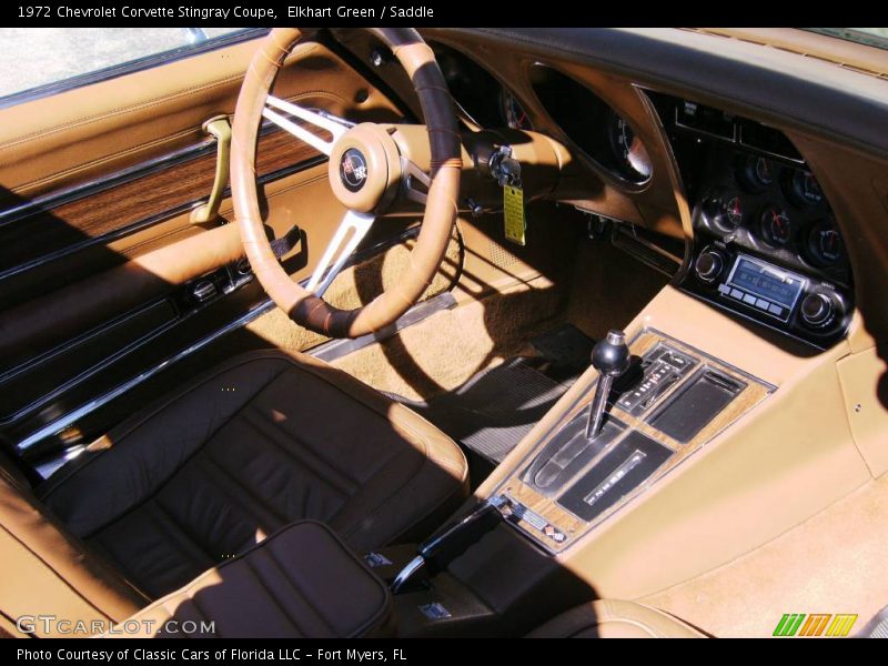 Elkhart Green / Saddle 1972 Chevrolet Corvette Stingray Coupe