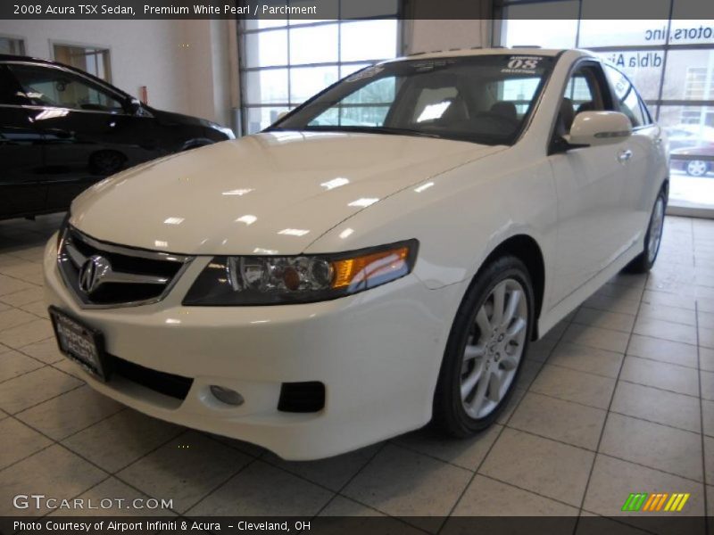 Premium White Pearl / Parchment 2008 Acura TSX Sedan