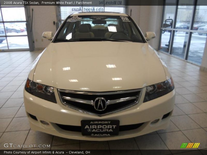 Premium White Pearl / Parchment 2008 Acura TSX Sedan