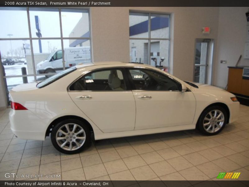 Premium White Pearl / Parchment 2008 Acura TSX Sedan