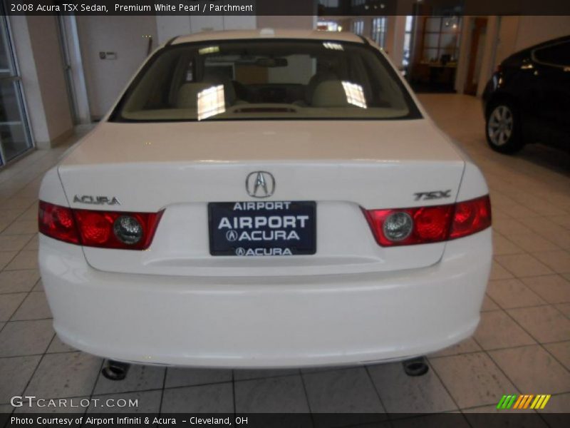 Premium White Pearl / Parchment 2008 Acura TSX Sedan