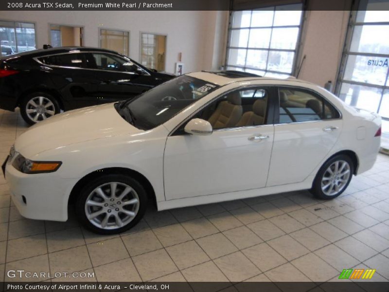 Premium White Pearl / Parchment 2008 Acura TSX Sedan