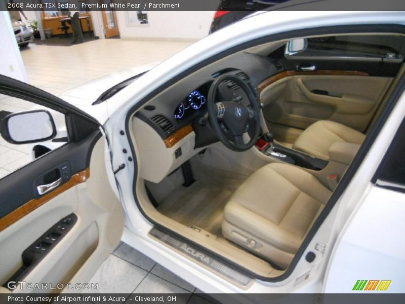Premium White Pearl / Parchment 2008 Acura TSX Sedan