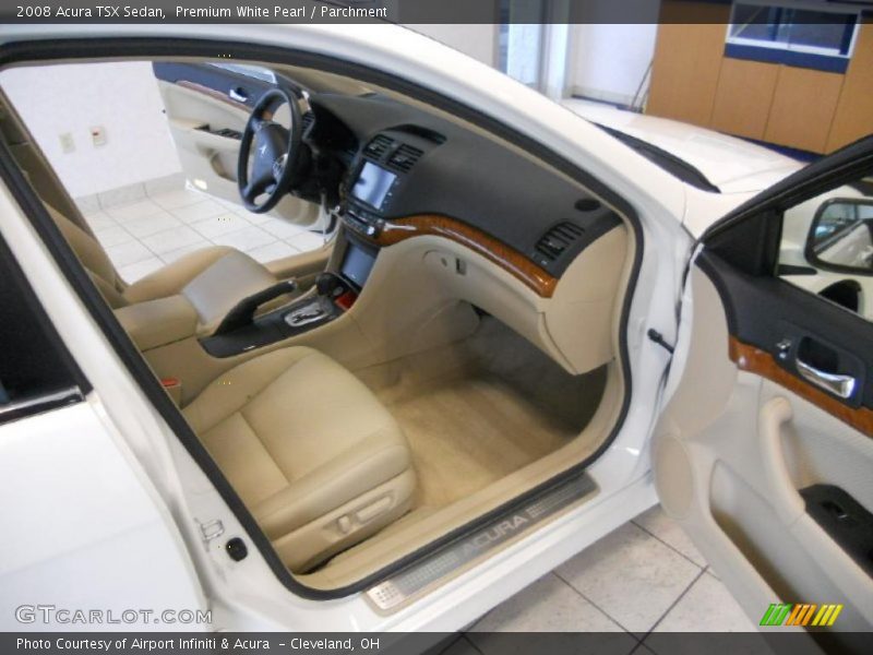 Premium White Pearl / Parchment 2008 Acura TSX Sedan