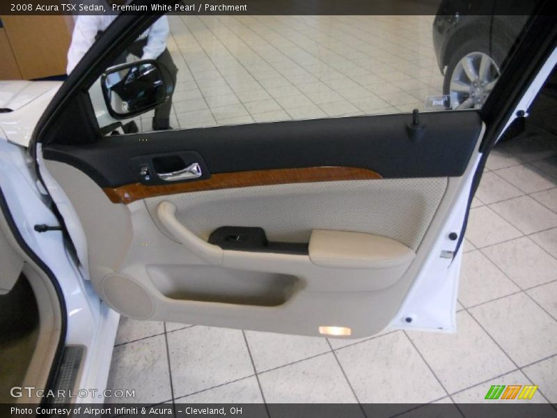 Premium White Pearl / Parchment 2008 Acura TSX Sedan