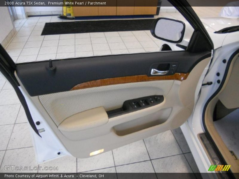 Premium White Pearl / Parchment 2008 Acura TSX Sedan