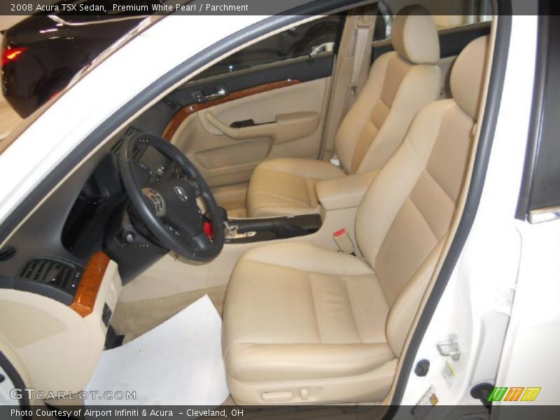 Premium White Pearl / Parchment 2008 Acura TSX Sedan