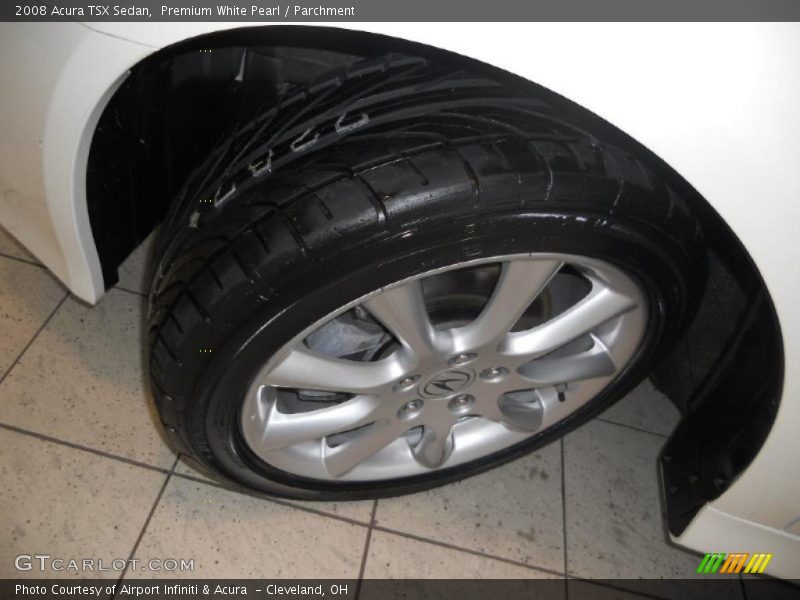Premium White Pearl / Parchment 2008 Acura TSX Sedan