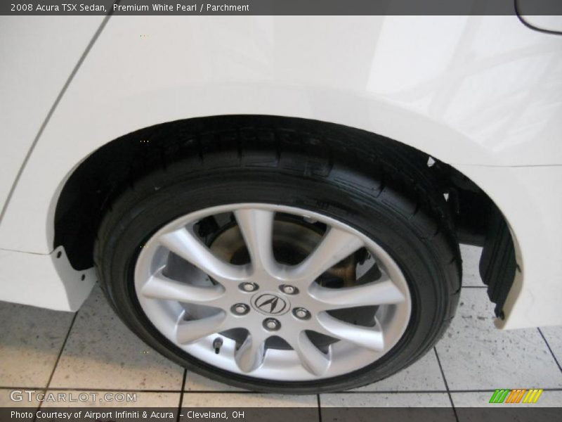 Premium White Pearl / Parchment 2008 Acura TSX Sedan