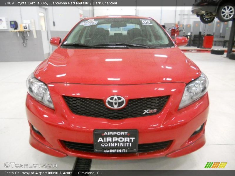 Barcelona Red Metallic / Dark Charcoal 2009 Toyota Corolla XRS