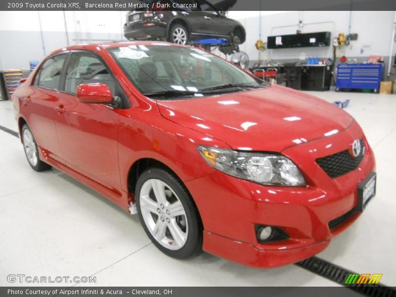 Barcelona Red Metallic / Dark Charcoal 2009 Toyota Corolla XRS