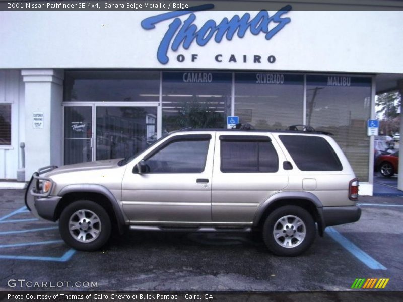 Sahara Beige Metallic / Beige 2001 Nissan Pathfinder SE 4x4