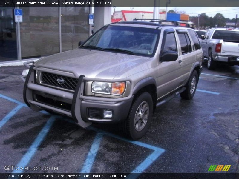 Sahara Beige Metallic / Beige 2001 Nissan Pathfinder SE 4x4