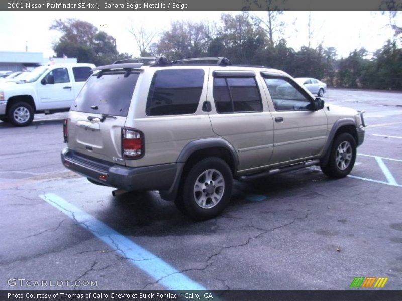 Sahara Beige Metallic / Beige 2001 Nissan Pathfinder SE 4x4