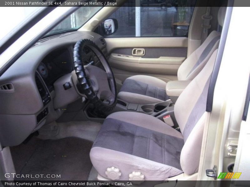 Sahara Beige Metallic / Beige 2001 Nissan Pathfinder SE 4x4