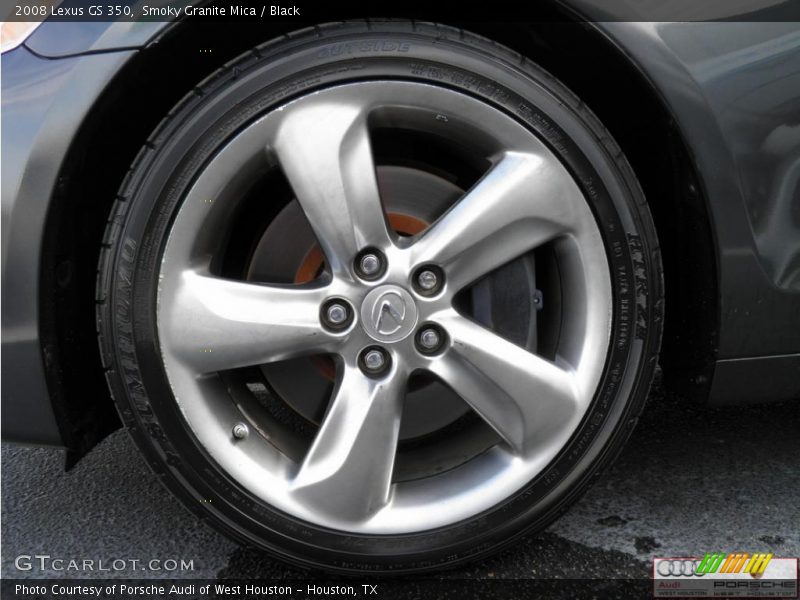 Smoky Granite Mica / Black 2008 Lexus GS 350