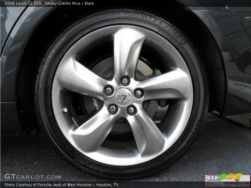 Smoky Granite Mica / Black 2008 Lexus GS 350