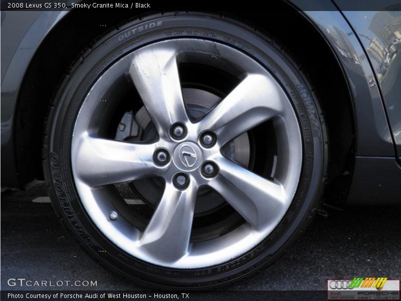 Smoky Granite Mica / Black 2008 Lexus GS 350