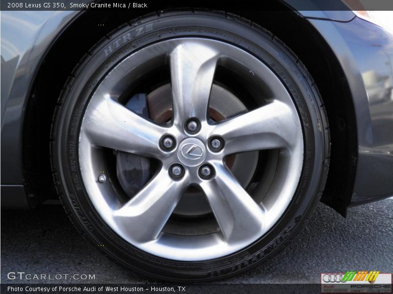 Smoky Granite Mica / Black 2008 Lexus GS 350