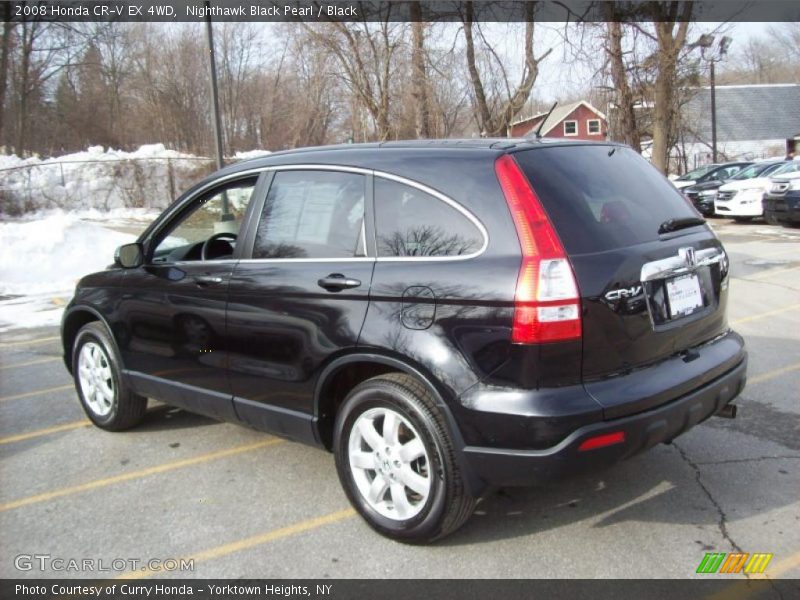 Nighthawk Black Pearl / Black 2008 Honda CR-V EX 4WD